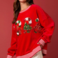 🎅Xmas Hot Sales - 49% OFF😍Women's Skating Santa Sequin Pullover