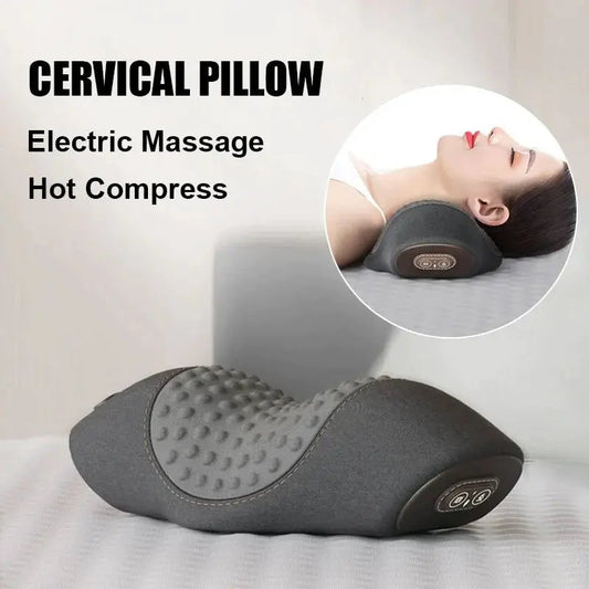 🎁 Enjoy Half Price - Heating Massage Neck Pillow