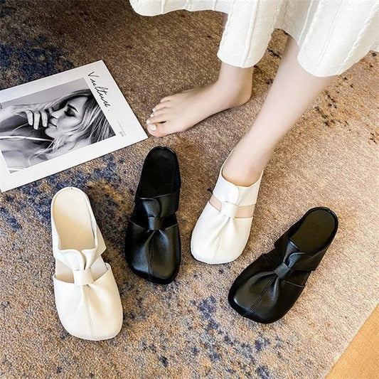 🔥Hot Sale 50% Off🔥Plus-size Cut-Out Design Flat Mules