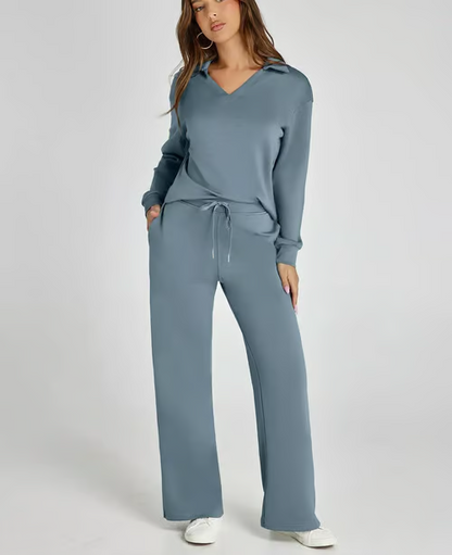 Women’s 2 Piece Lounge Set with Long Sleeves