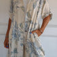 ✨Mother’s Day Sale-60% off -🎁Simple Printed Cotton and Linen Dress