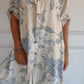 ✨Mother’s Day Sale-60% off -🎁Simple Printed Cotton and Linen Dress