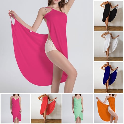 🔥Hot Sale 50% OFF😲🌊Women's Beach Wrap Dress Cover-up💖BUY 3 PAY 2👍Each Only £6,66!!