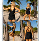 👙Swimsuit With Deep V And Gathered Gack