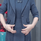 Women’s Fashion Blazer and Sleeveless Dress 2 Piece Set