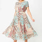 🔥HOT SALE🔥2025 Comfortable and Elegant Patchwork Printed Dress