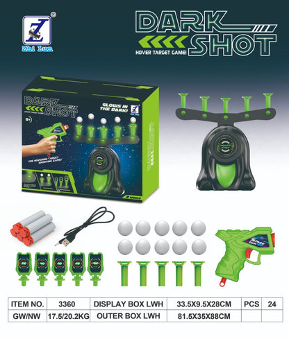 ✈️ 24-hour delivery from the UK ✈️🎁Glow-in-the-Dark Shooting Target Practice Kids Shooting Toy Gun Set