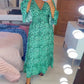 Women's Cotton Wrap Dress with leopard pattern