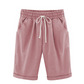 🔥Summer Hot Sales - 50% OFF🔥Plus Size Solid Color Elastic Waist Loose Cropped Shorts