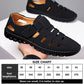 ❤️2025 New High Quality❤️-Stylish Leather Hollow Sandals