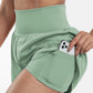 ✨️2025 Hot Sale 50% OFF🥰High Waisted 2-in-1 Yoga Shorts & Side Pockets