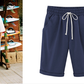 🔥Summer Hot Sales - 50% OFF🔥Plus Size Solid Color Elastic Waist Loose Cropped Shorts