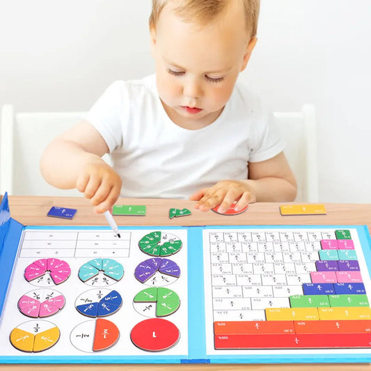 🔥LAST DAY SALE 49% OFF🏅Montessori Magnetic Book Fraction Puzzle