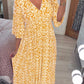 🔥SUMMER SALE 50% OFF 👗New Floral Print V Neck-Long Dress