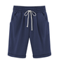 🔥Summer Hot Sales - 50% OFF🔥Plus Size Solid Color Elastic Waist Loose Cropped Shorts