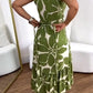 🏖️Summer Hot Sale 50% Off🌼Women's Casual Resort Print Ruched Tunic Dress