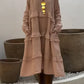 💖Women's Long Sleeve Round Neck Ruffle Dresses