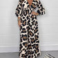 🔥Hot Sale 50% Off🍃Leopard print V-neck jumpsuit
