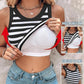 💖LAST DAY SPECIAL PRICE: ￡14.99!!💖Ribbed Stretchy Tank Top with Shelf Bra