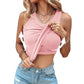💖LAST DAY SPECIAL PRICE: ￡14.99!!💖Ribbed Stretchy Tank Top with Shelf Bra