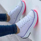 💝Limited Sale 50% OFF🔥🔥Women's lace up platform heeled sneakers