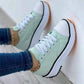 💝Limited Sale 50% OFF🔥🔥Women's lace up platform heeled sneakers