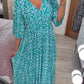 🔥SUMMER SALE 50% OFF 👗New Floral Print V Neck-Long Dress