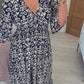 🔥SUMMER SALE 50% OFF 👗New Floral Print V Neck-Long Dress