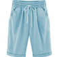 🔥Summer Hot Sales - 50% OFF🔥Plus Size Solid Color Elastic Waist Loose Cropped Shorts