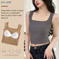 Women's Ice Silk Tank Top with No Trace Square Neck