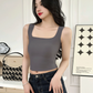 Women's Ice Silk Tank Top with No Trace Square Neck