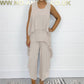 🌸Spring Specials🌸 Casual Sleeveless Loose Top and Pants Suit