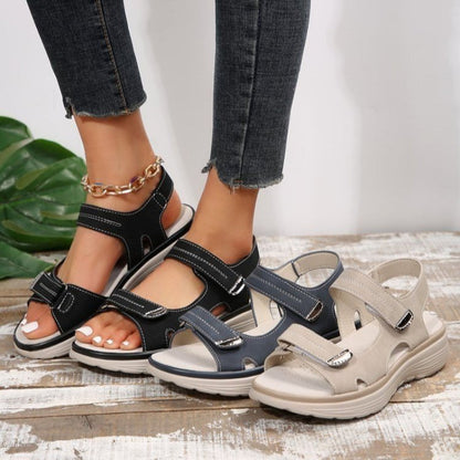 💥Hot Sales-50% OFF🔥Women’s Wedge Sandals with Hook & Loop Straps