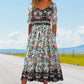 50% OFF🔥Women’s Elegant Bohemian Print Dress
