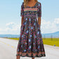 50% OFF🔥Women’s Elegant Bohemian Print Dress
