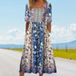 50% OFF🔥Women’s Elegant Bohemian Print Dress