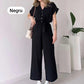 💖Limited Sale 50% OFF💖Women's V-Neck Short Sleeve Casual Jumpsuit
