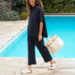 🌸Summer Hot Sale 50%OFF🌸Women's 3/4 Sleeve Capelet Wide-Leg Pants Set