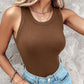 💖LAST DAY SPECIAL PRICE: ￡14.99!!💖Ribbed Stretchy Tank Top with Shelf Bra