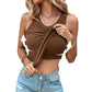 💖LAST DAY SPECIAL PRICE: ￡14.99!!💖Ribbed Stretchy Tank Top with Shelf Bra
