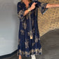 🔥Hot Sale 50% OFF🔥👗Loose-Fitting Vintage V-neck Dress✈️30 Days No Reason Return + Free Shipping✈️