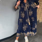 🔥Hot Sale 50% OFF🔥👗Loose-Fitting Vintage V-neck Dress✈️30 Days No Reason Return + Free Shipping✈️
