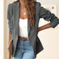 Elegant, soft, plain-coloured lapel jacket
