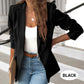 Elegant, soft, plain-coloured lapel jacket