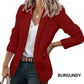 Elegant, soft, plain-coloured lapel jacket