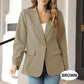 Elegant, soft, plain-coloured lapel jacket