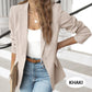 Elegant, soft, plain-coloured lapel jacket
