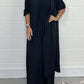 2025 Modern Ladies Two-Piece Set with Lace Back and Wide Legs