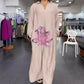 Loose Floral V-Neck Long-Sleeved Maxi Dress