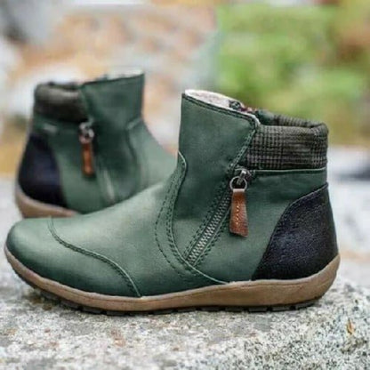 Christmas hot sale 50% off  Women's Zipper Waterproof Ankle-Support Boots